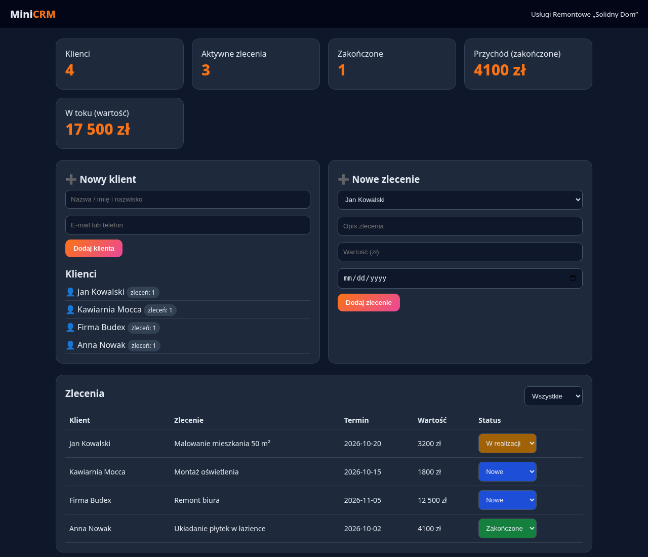 Mini CRM